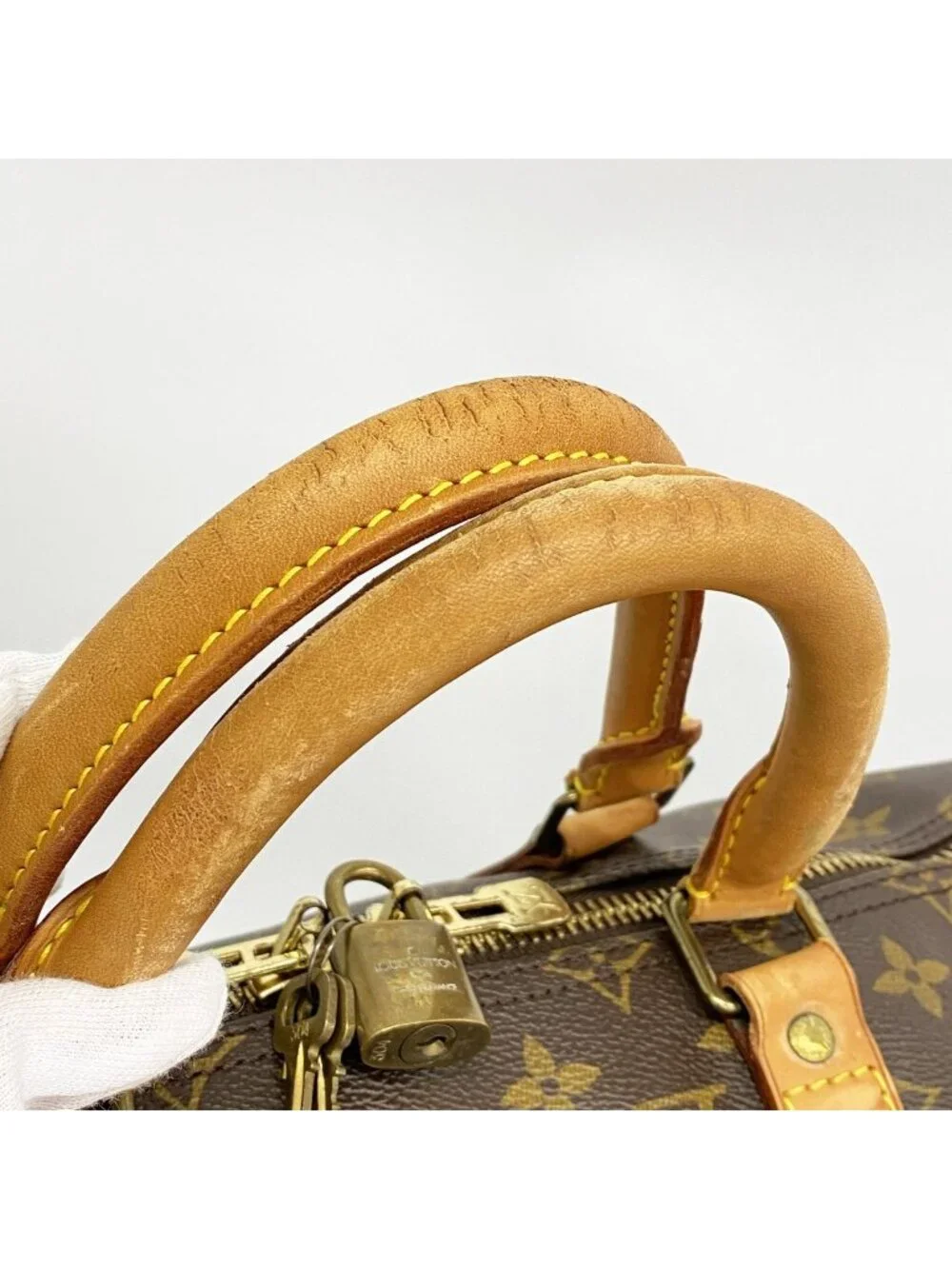 Louis Vuitton Boston Bag Monogram Keepall 50 Brown